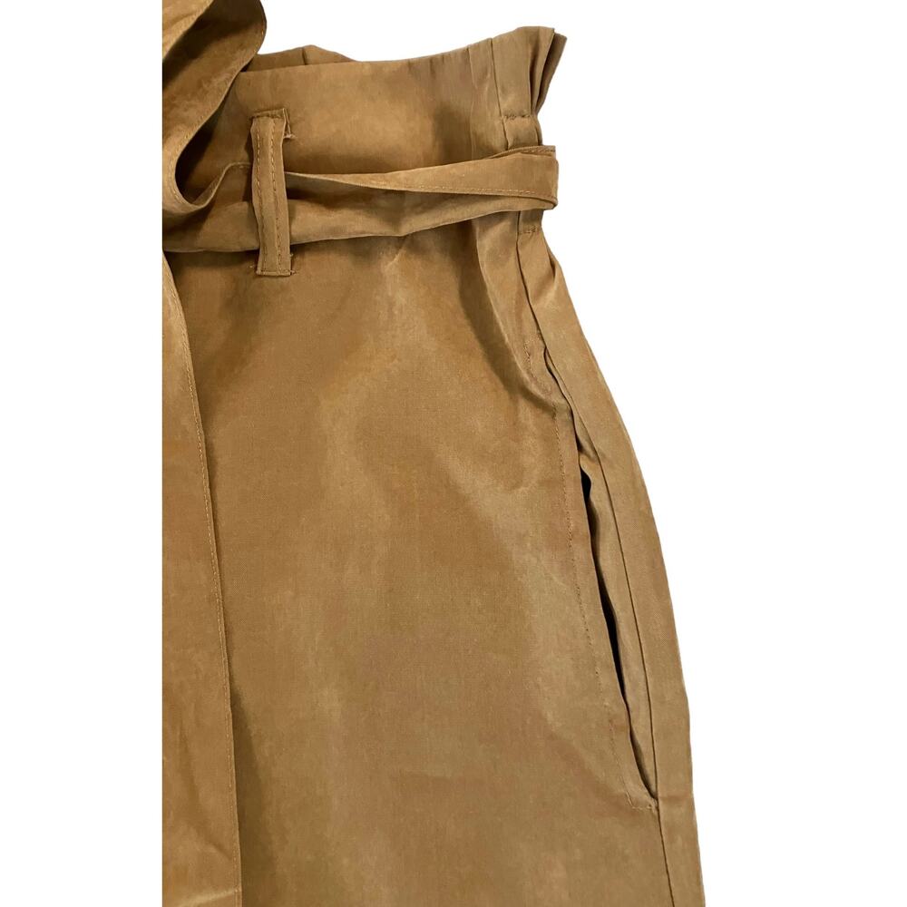Mi Ami Women's Brown High Waisted Belted Button-Front Mini Skirt | Size M - Picture 4 of 10